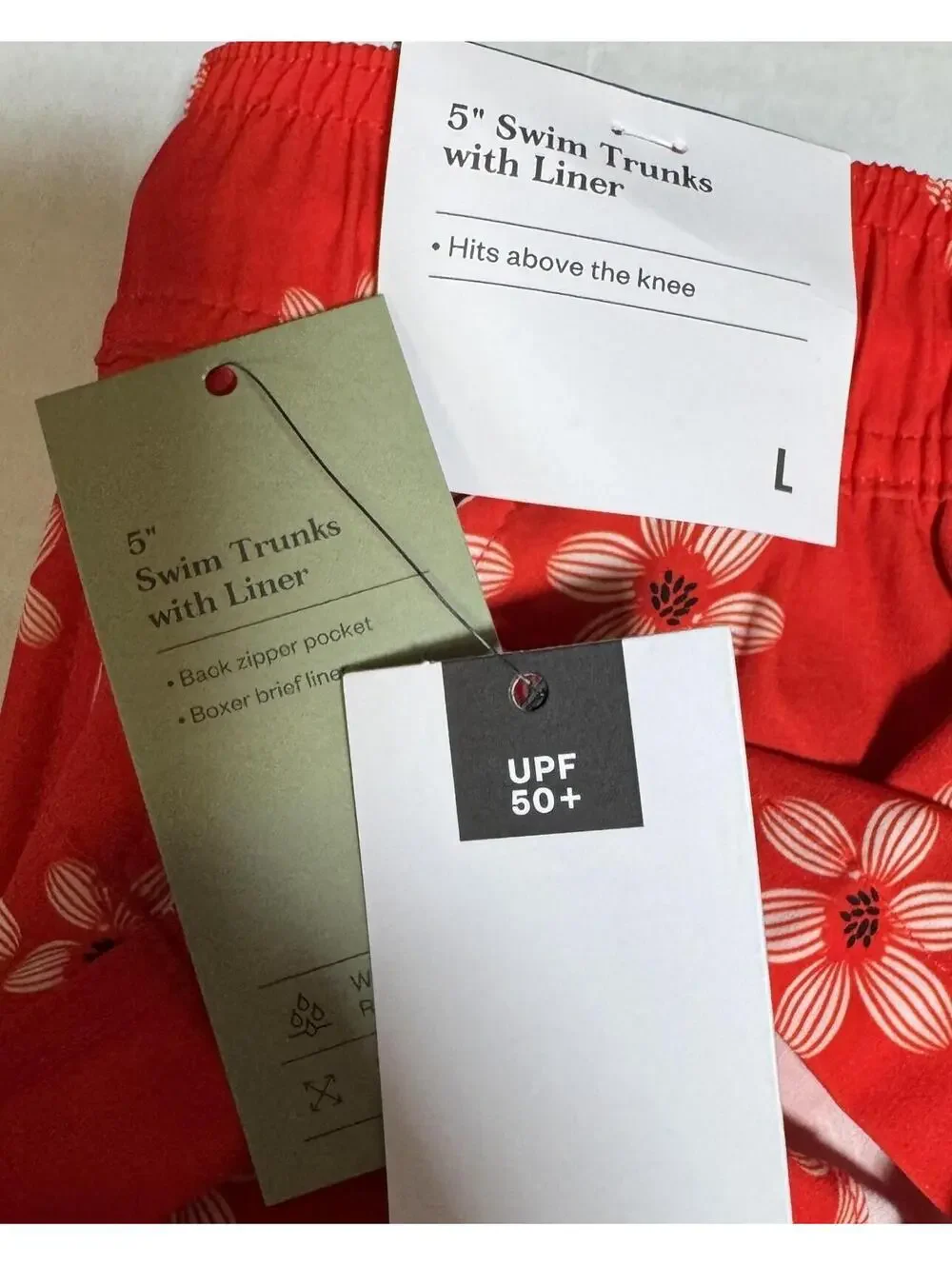 Goodfellow Red Floral Print 5
